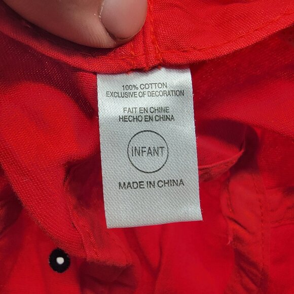 Nike Infant Red Bucket Hat Camping Outdoors Casual Summer Lightweight - Picture 6 of 8